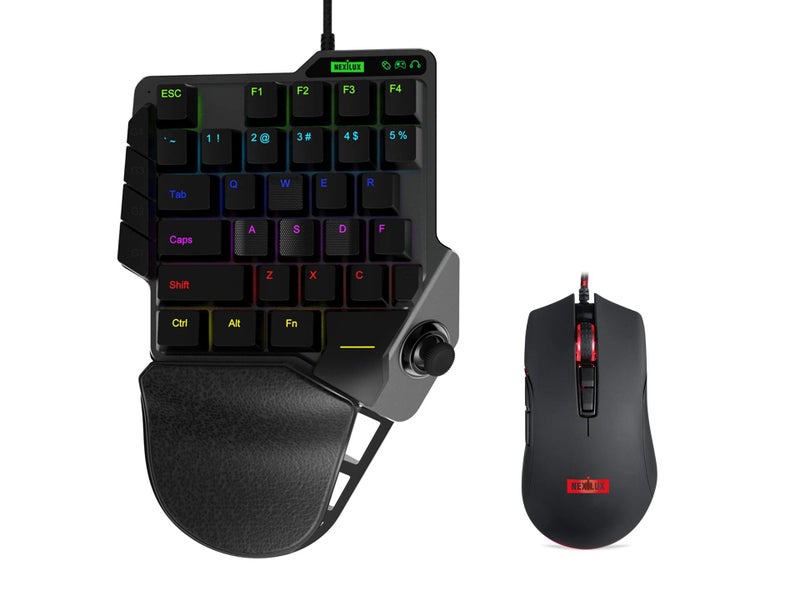 NEXiLUX Pro Gaming Keyboard and Mouse Combo Compatible with PlayStation 4, PlayStation 3, Xbox One, Xbox 360, Switch, Switch Lite and PC, NXL-95237 - Image 1